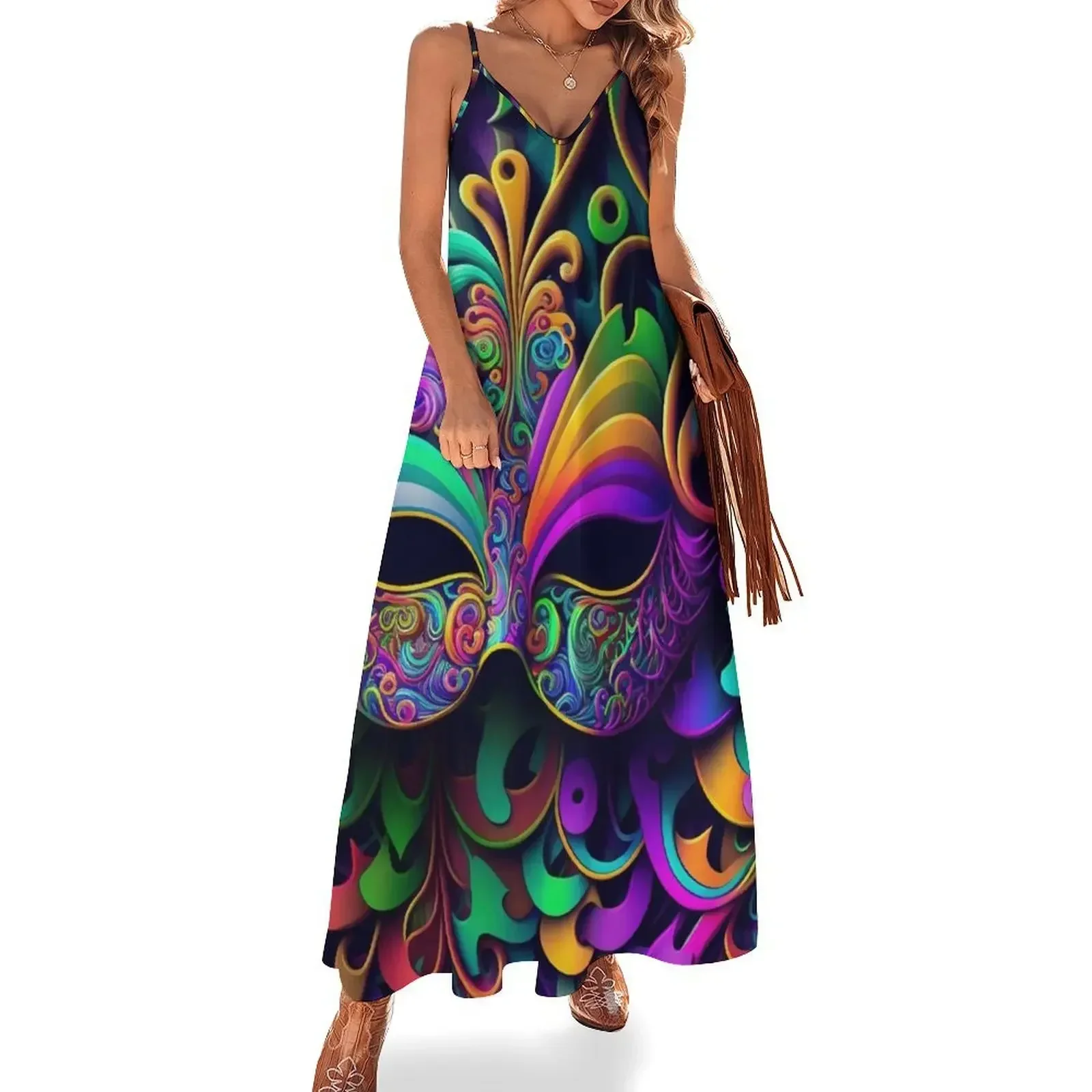 Mardi Gras Dress, Mardi Gras 2023 Sleeveless Dress Clothing female women's evening dresses Dress