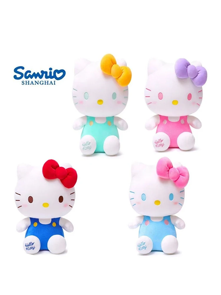 

Мягкие игрушки Sanrio, Hello Kitty Kuromi Melody, милые плюшевые игрушки Cinnamoroll, милые детские подарки на день рождения, детские куклы для девочек