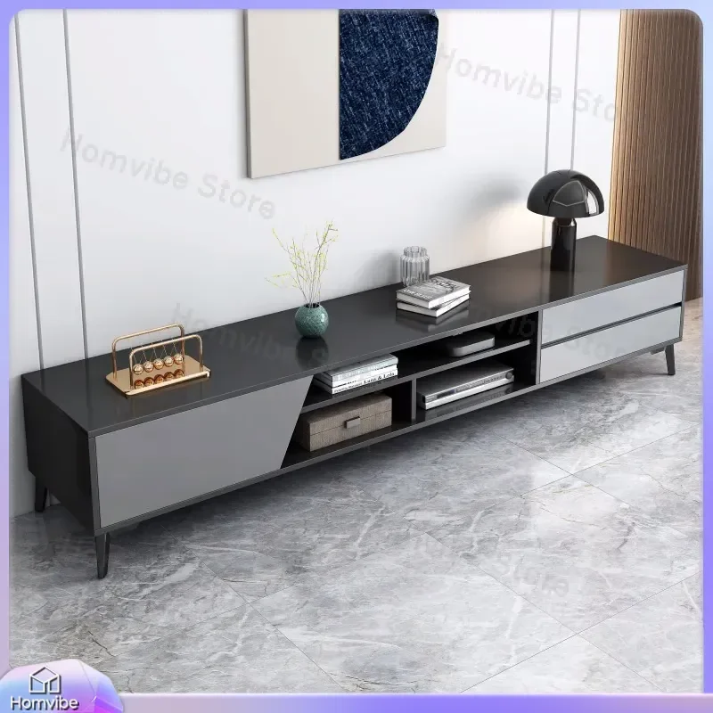 Modern TV Stand Cabinet Living Room Furniture Storage Console Table Floor Media Unit Simple Design Small Apartment Home Decor