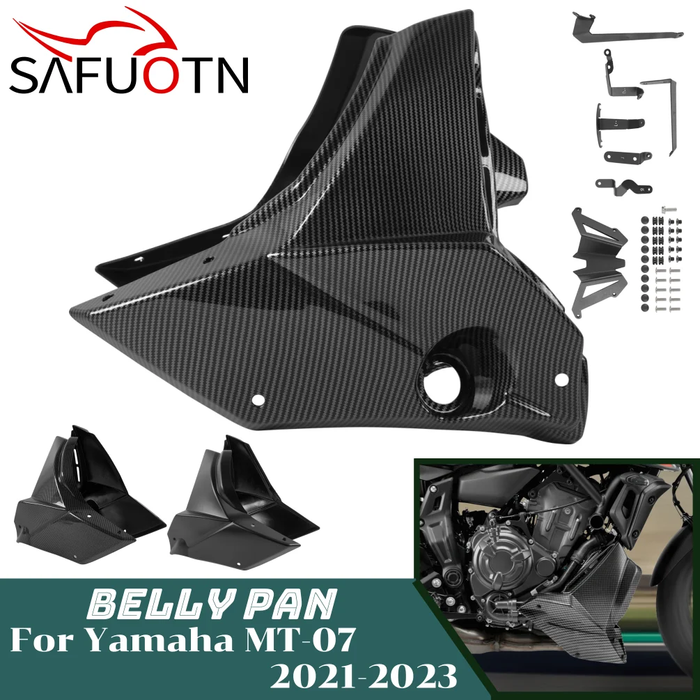 

For MT-07 Engine Spoiler Belly Pan For Yamaha FZ-07 MT07 MT 07 2021-2024 2023 Motorcycle Lower Fairing Body Kit Accessories