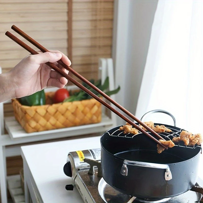 Extra Long Hot Pot Chopsticks, Wooden Chopsticks For Kitchen Cooking Frying, Reusable Chopsticks, Kitchen Accessories