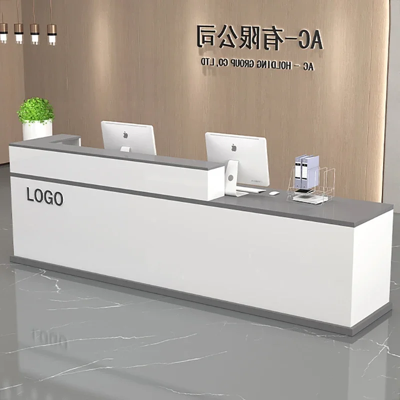 

Modern Reception Desk Shop Salon Simple Luxury Reception Counter Unique Professional Rezeption Furniture Office