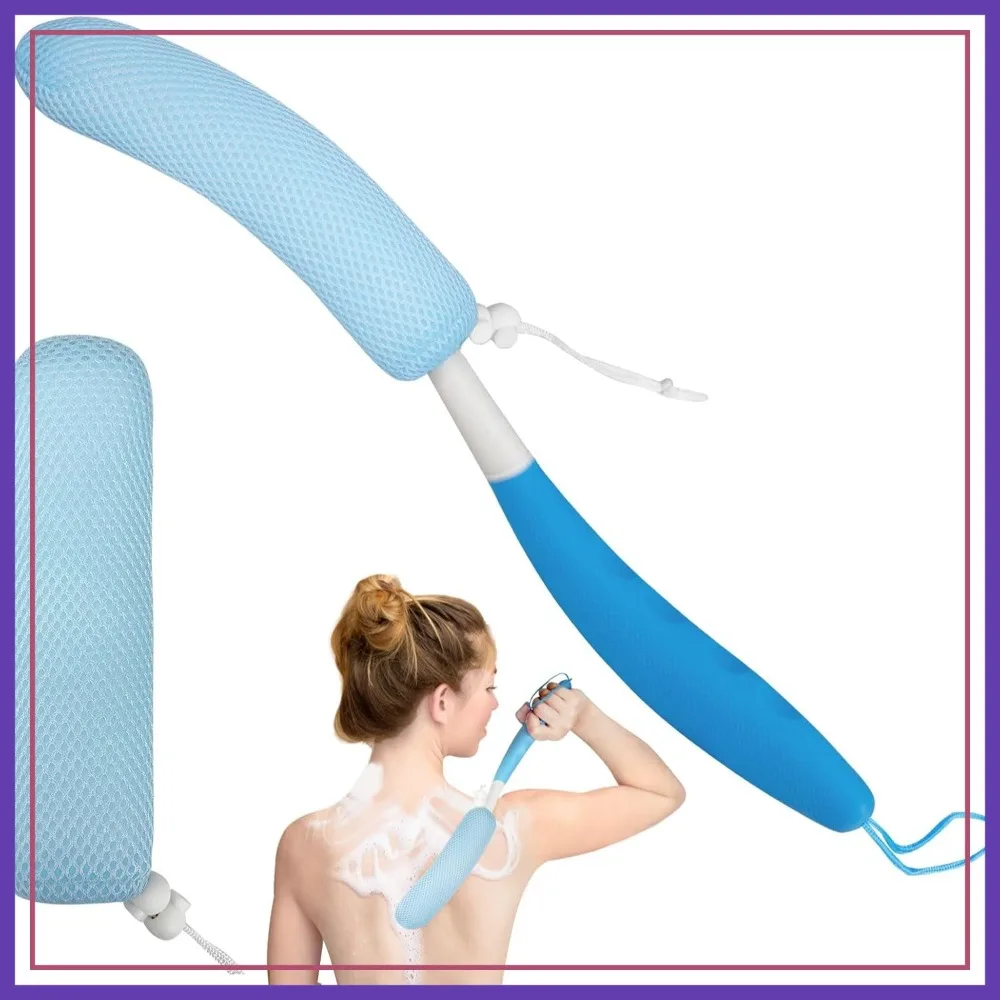 

Long Handled Shower Brush, Non-Slip Bath Brush for Back, Gentle Exfoliating & Deep Cleansing, Durable for Body