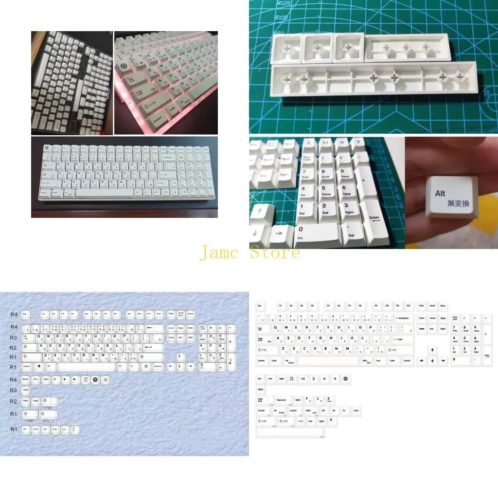 

LX0B Минималистский стиль Keycaps PBT 135 Ключи вишневой вишневой профиль Механические крышки клавиатуры