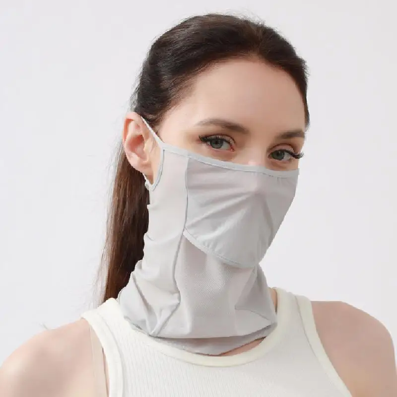 Sun Shading Hiking Scarf Bicycle mask Sun blocking mask Ice Silk Sun Protective Scarf Cycling Face Mask Hiking Scarves