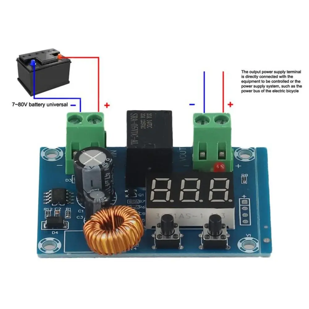 12-36V XHM609 Low Voltage Disconnect Switch Precise Detection Compact Undervoltage Protection Board