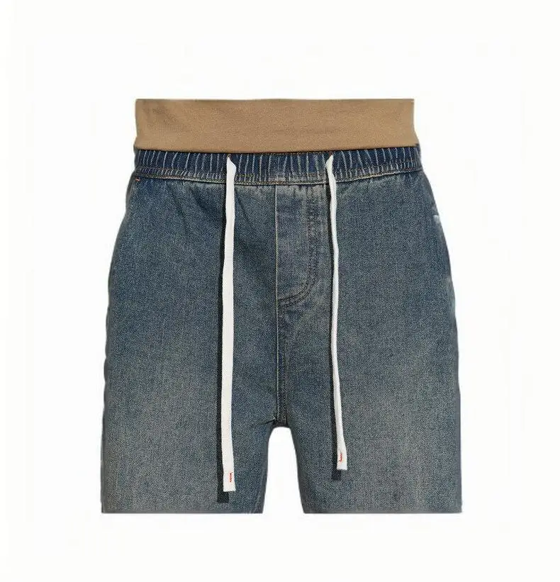 ZG New men's denim casual trousers spring and summer loose wide-leg versatile straight trousers trend