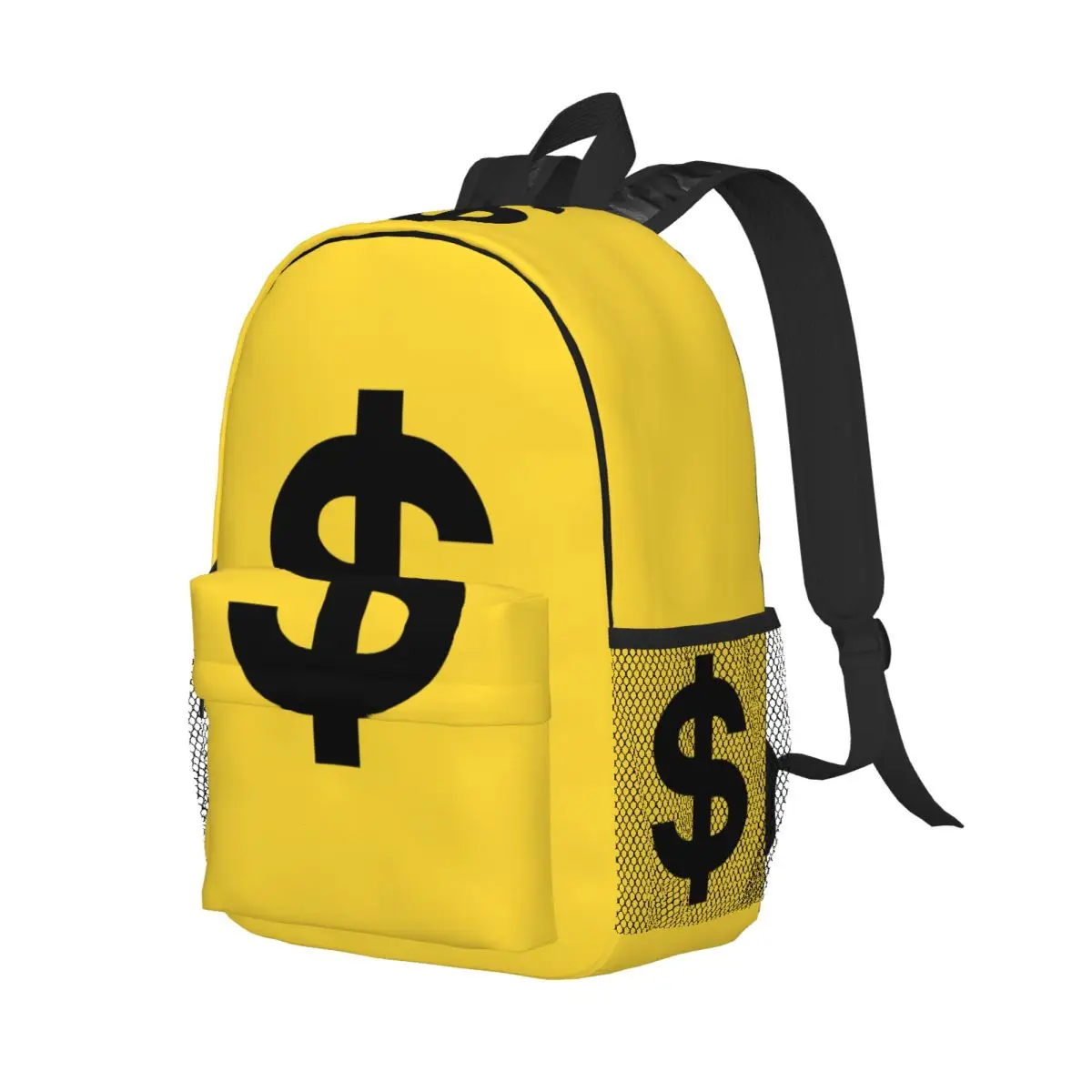 

American Money Dollar Logo Backpack Student Boys Girls BookBag Children School Bag Laptop Shoulder Bags for Men Women