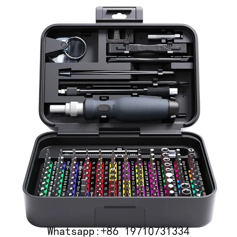 Mini Precision Screwdriver Set with Color-coded Identification, 132 in 1 Micro Magnetic Repair Tool Kits with Storage Box, 108 B