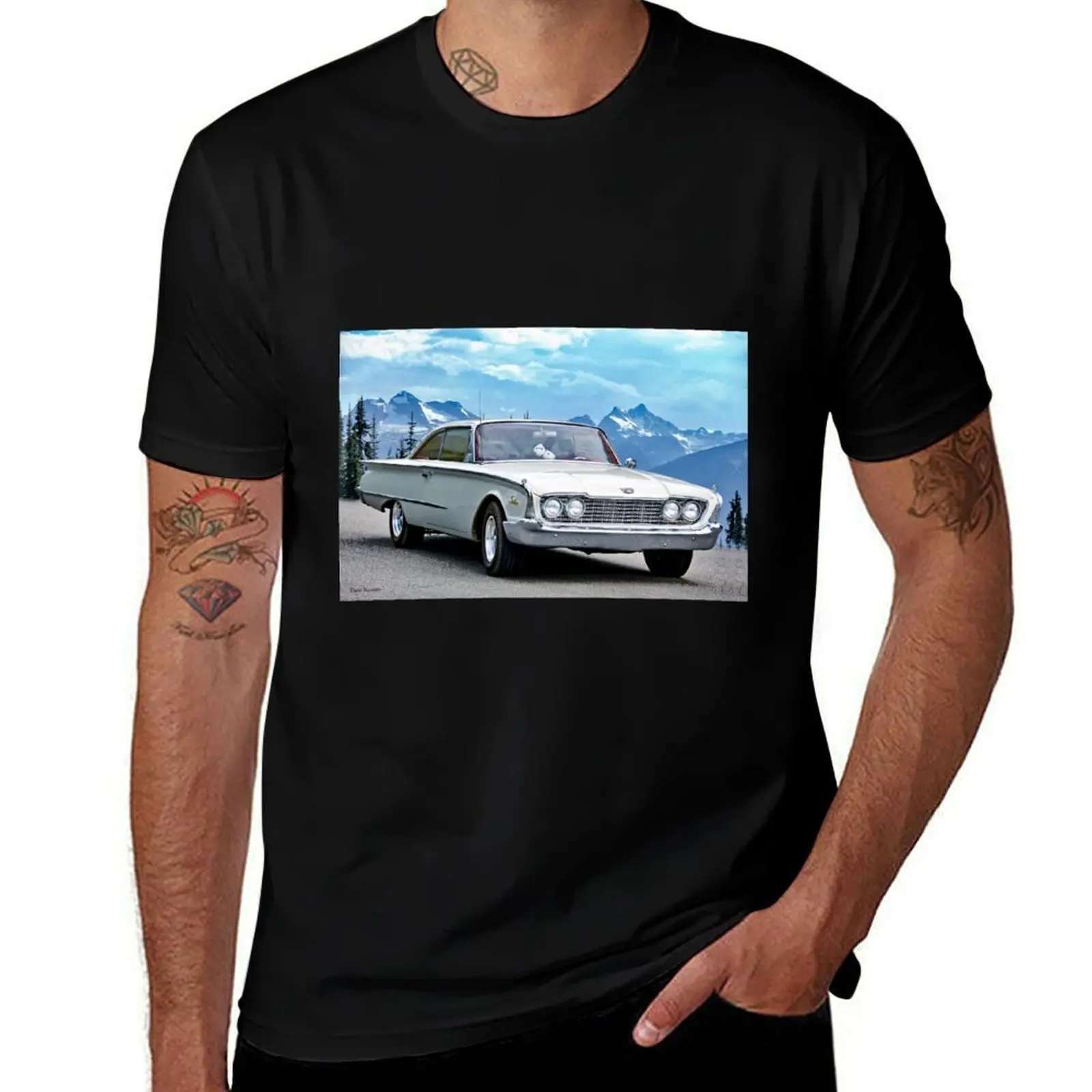 

1960 Ford Starliner II T-Shirt clothes luxury designer summer 2025 designer shirts T-shirts for men cotton