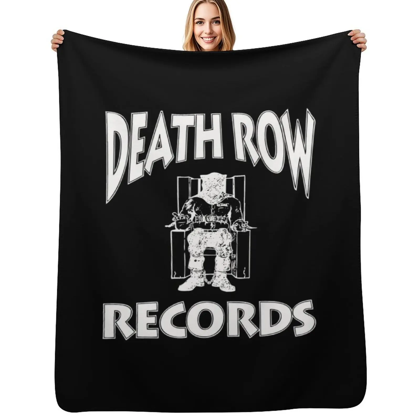 

Death Row Records Throw Blanket Luxury Brand funny gift Comforter Soft Plaid Blankets