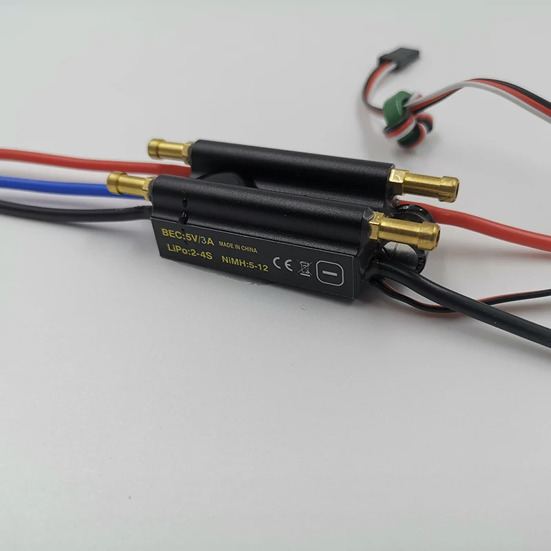 Motor sin escobillas para barco a control remoto, controlador de velocidad ESC 30A, compatible con 2-6S Lipo BEC 5V/4A