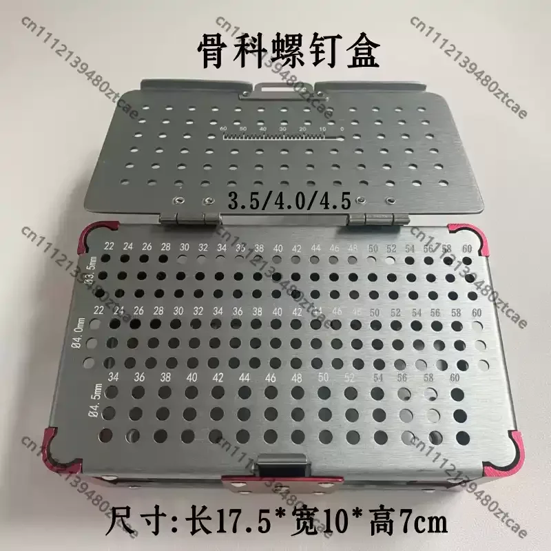 Multi-spec Orthopedic Screw Storage Container For 3.5mm 4.0mm 4.5mm Orthopedic Implant Screws Surgical Instrument Storage Box