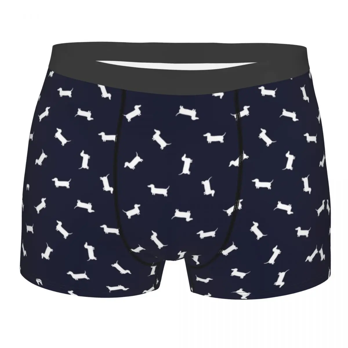 Custom Dachshund Cartoon Pattern Underwear Breathable Wiener Sausage Dog Boxer Briefs Shorts Panties Soft Underpants For Homme