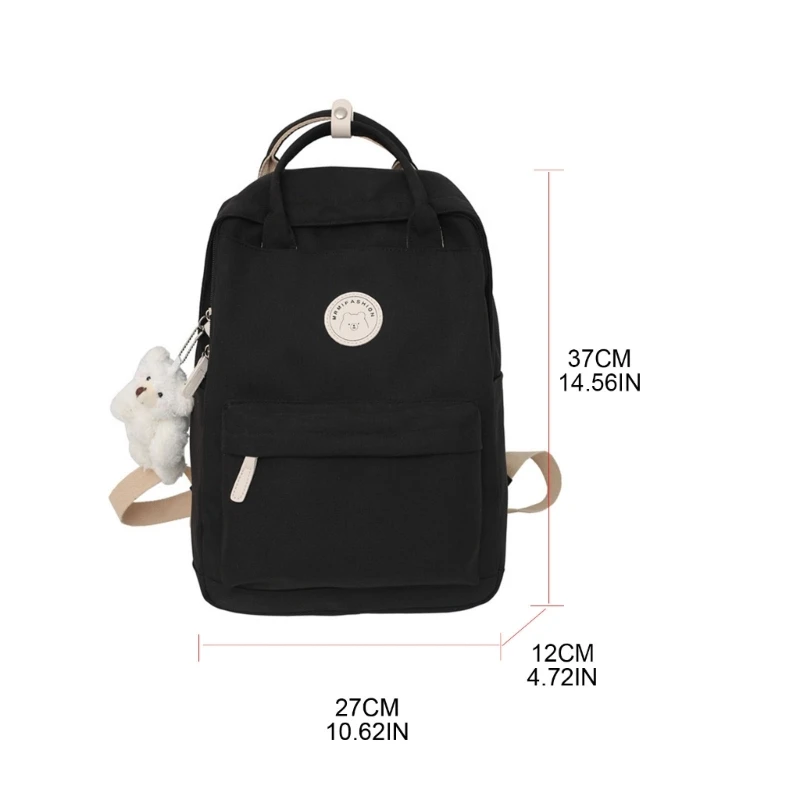 Mochila escolar estilo japonês para meninas, mochila escolar nylon para mulheres