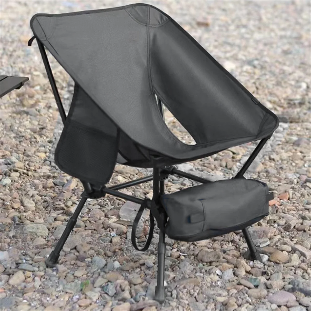 

Wjy-hgOutdoor Folding Camping Chair Picnic Hiking Travel Backpack Beach Moon Fishing Portable Chair Creamy