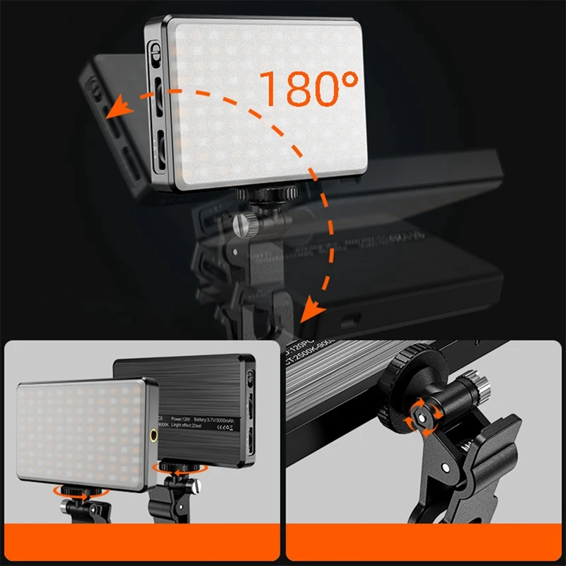 120LED Phone Light, Camera Light, Adjusted 3 Light Modes, For Phone, Ipad, Camera, Laptop