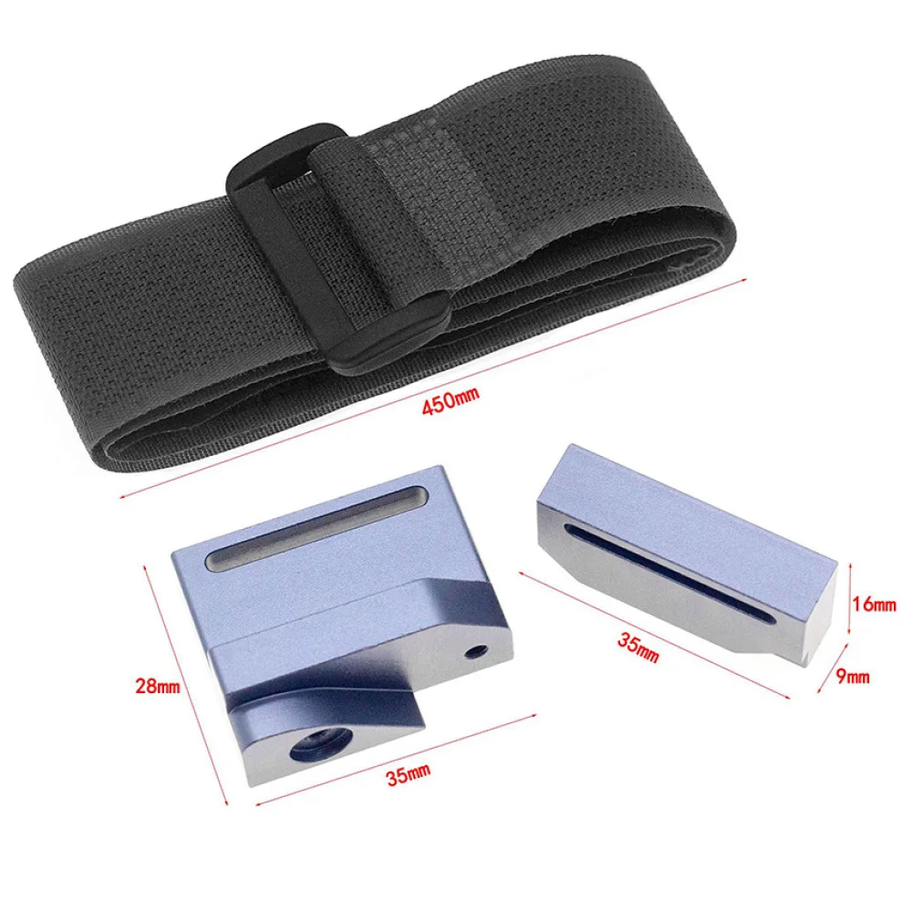 Aluminium Alloy Battery Holder With Strap for 1/10 for TRAXX AS TRX4/TRX6 Durable Battery Fixed Base RC Car Upgrade Spare Parts