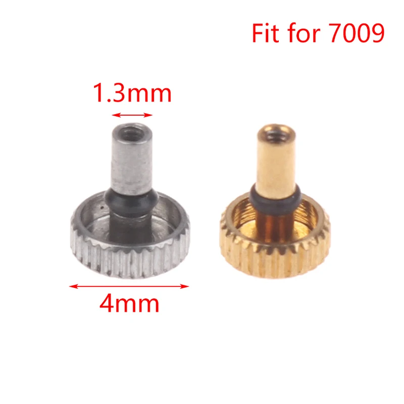 △ 1/5Pcs 7009 8200 Watch Crown Head Ccrown Stainless Steel Watch Head Handle For 46941 46943 Movement Thick Tube Watch Accessory