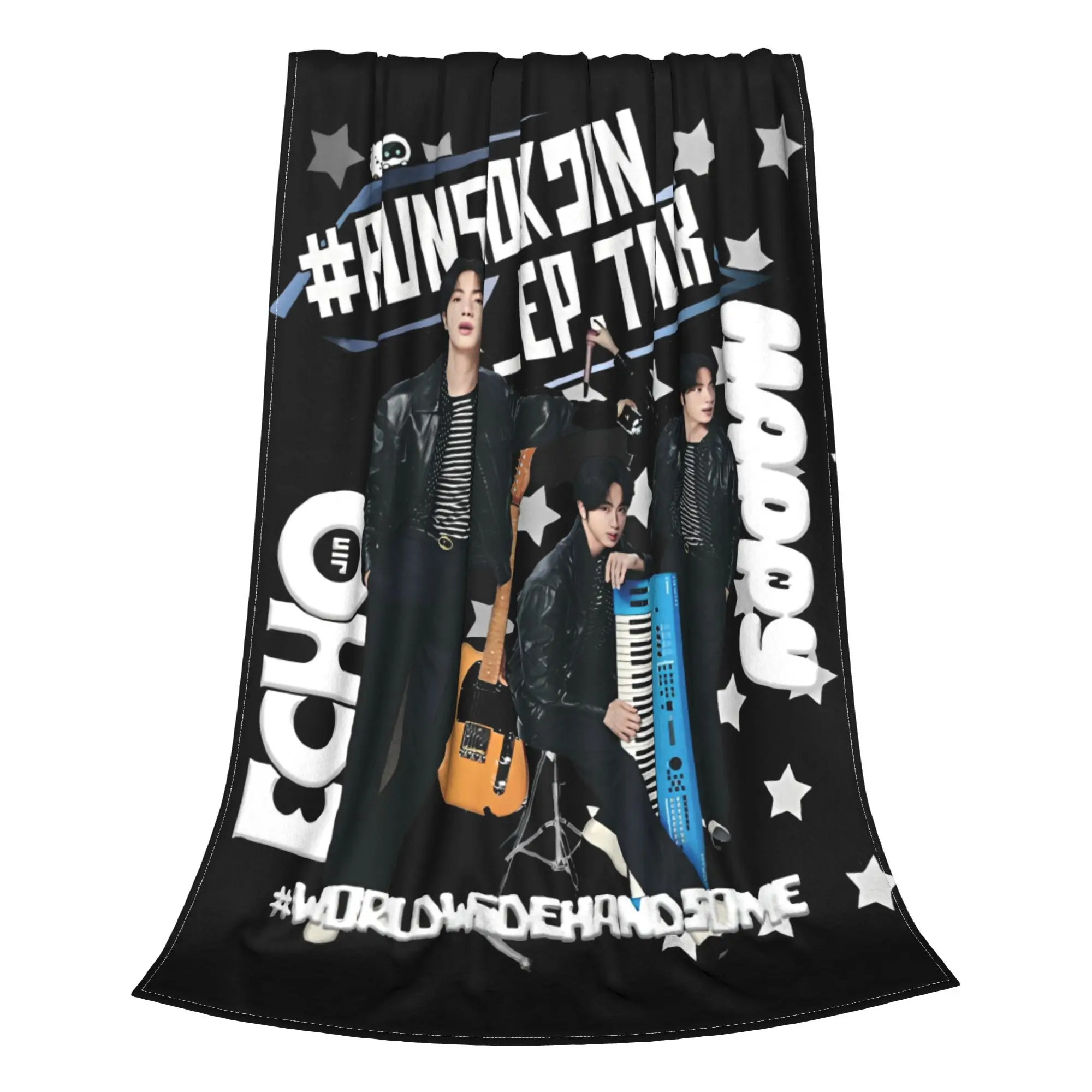 JinS Runseokjin EP Tour 2025 بطانية kpop للحفلات الموسيقية فائقة النعومة دافئة رمي البطانيات للأريكة 50x60 بوصة متعددة الحجم الفراش يلقي #5