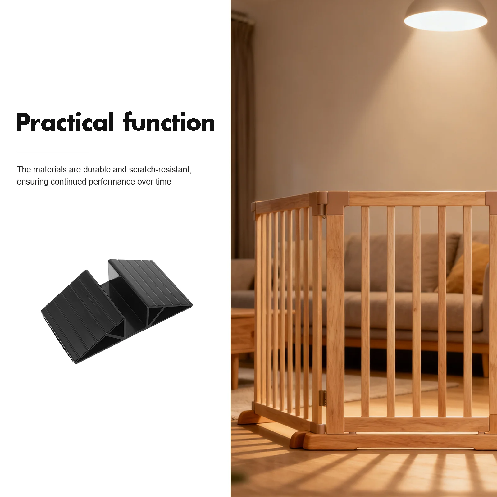 6 قطعة بوابة الطفل مثلث دعم لوحة الرضع بوابة السلامة الزاوية استقرار الطفل التدقيق تعزيز عدة الأسود Abs تصاعد