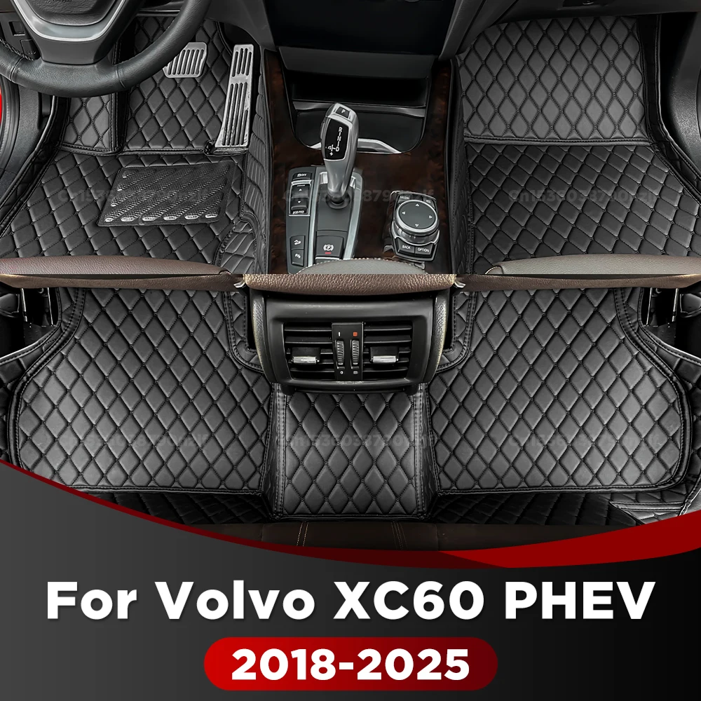 

Для Volvo XC60 PHEV 2018-2025 2024 2023 2022 2021 2020 2019, автомобильные коврики на заказ, автомобильный ковер, аксессуары для интерьера