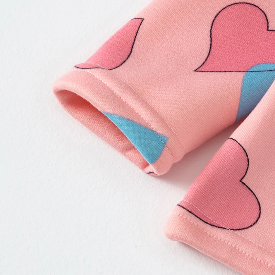 2-teiliges Herbst- und Winter-Kinder-Plüsch-dickes warmes Heim-Unterwäsche-Set für Jungen und Mädchen, lustige und niedliche Oberteile, bequeme Hosen – Detail 22