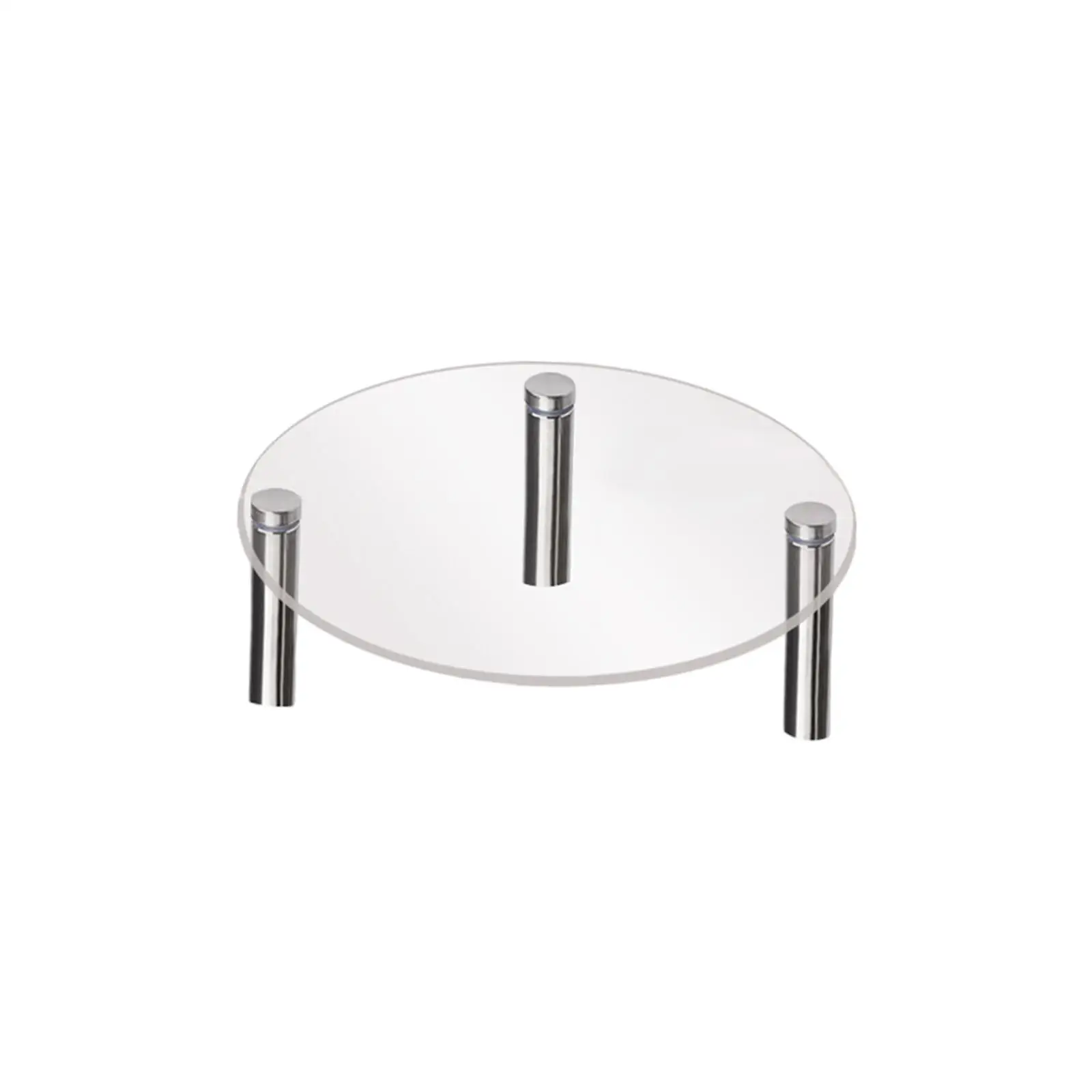 Acrylic Cake Display Stand Riser for Jewelry Perfume Cupcake Holder Transparent 3 Legs Pedestal for Dessert Shop