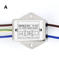 Data Communication 50*50*20 Mm Anti-Interference Filter Compact Design 3A-10A Current Range Alloy Shell Material