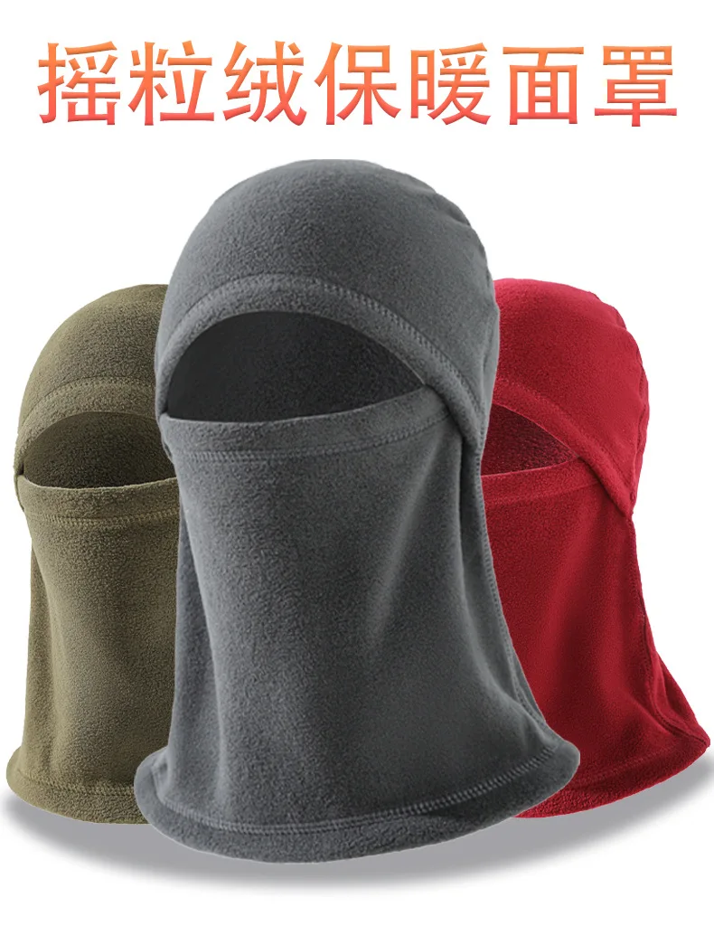 

Balaclava Full Face Mask New Winter Thermal Fleece Warmer Motorcycle Cycling Hood Liner Sports Running Neck Warmer Men Women's