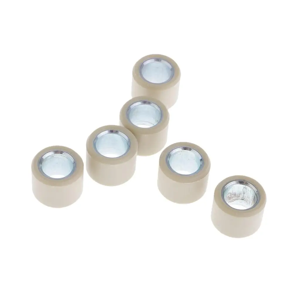 6 Pieces Variator Rollers Roller Weights 6.5g 16x13 for GY6 50CC 80CC Engine Scooter Variator Roller Weights