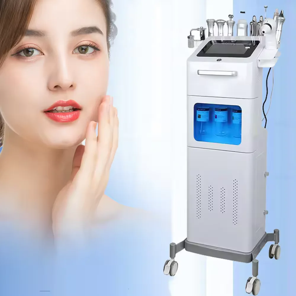 Diamond Microdermabrasion Peeling Machine Hot Air Bubble Hydrogen Oxygen Machine Skin Lifting Black Head Removal Facial Device