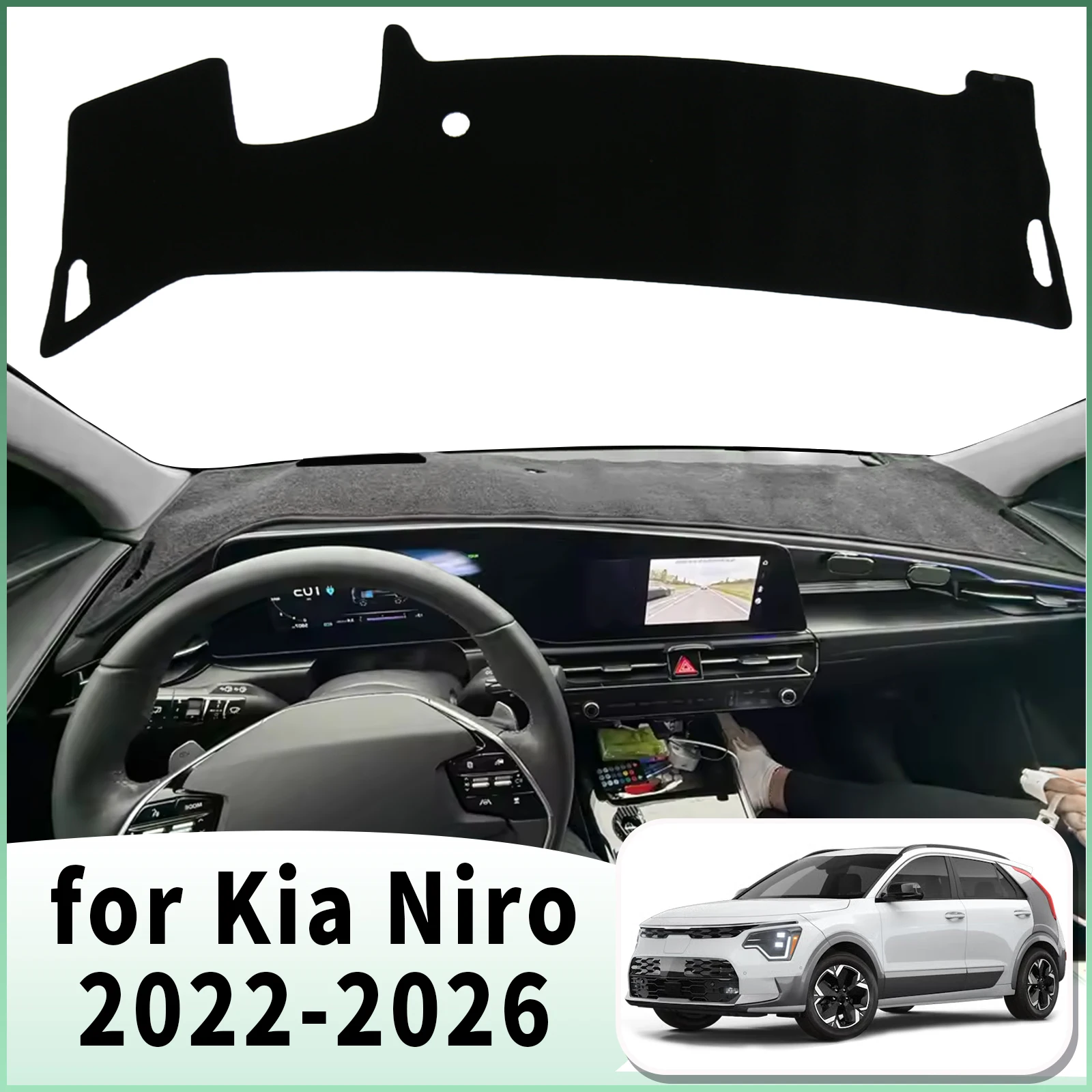 

for Kia Niro 2026 2025 2024 2023 2022 Special Customized Dashboard Cover Anti‑Glare Sunshade Pad Dash Mat Interior Accessories