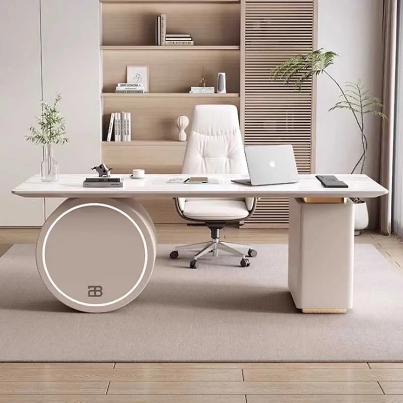 

Modern Office Computer Desks Table Drawer Long Writing Wooden Height Computer Desks Study Reading Escritorios Office Furniture