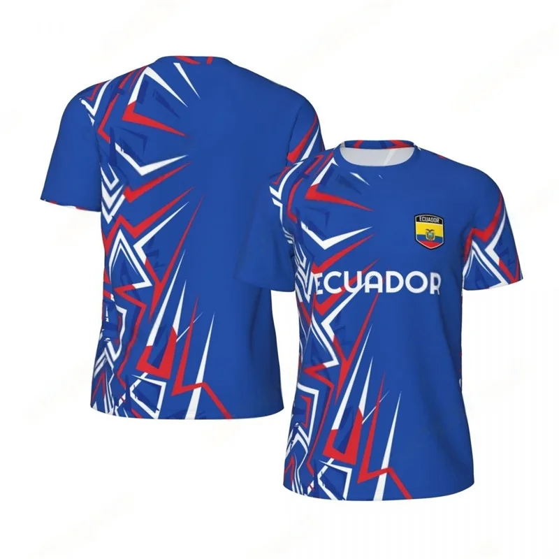 

Ecuador Flag 3D Printed T Shirt Men Summer Fashion Ecuadorian Soccer Football Jersey Tee O-Neck Short Sleeve Sport Running Tops