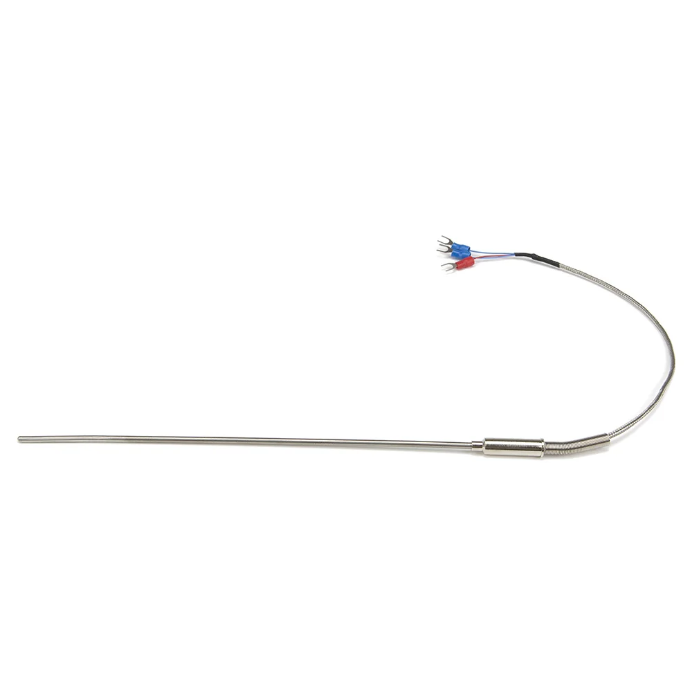 FTARP08 PT100 type 0.25m metal braided cable 200mm 316L stainless steel flexible probe sheathed RTD temperature sensor