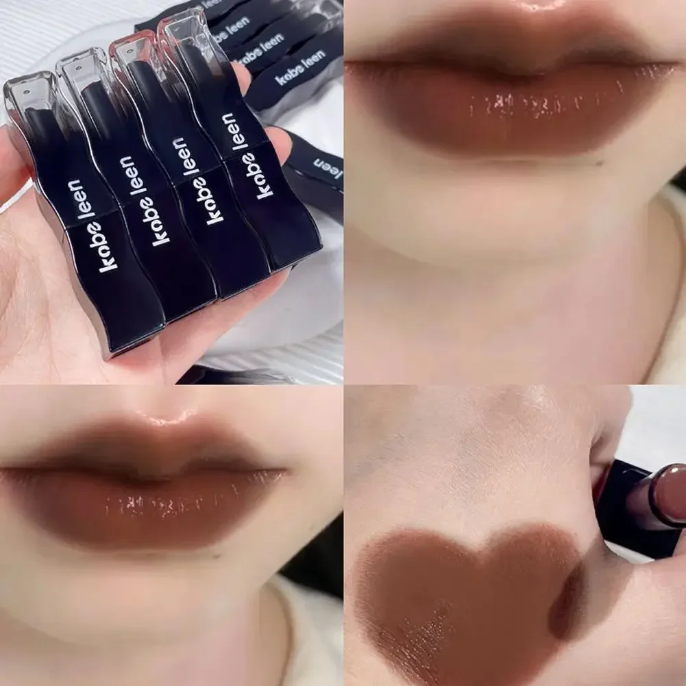 Schwarze Feder Serie fester Honig Lippenstift feuchtigkeit spendende Farbe Tee Spiegel Milch Lippenstift und Glasur Lippen Frauen Feuchtigkeit