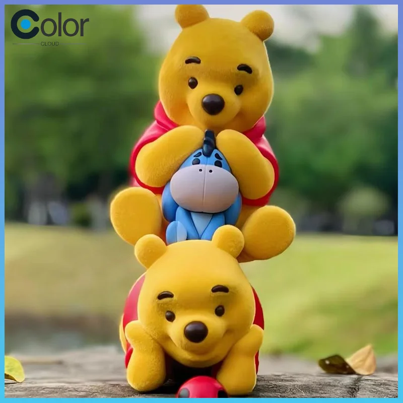 

Новая оригинальная и беззаботная серия Винни-Пух, слепая коробка, коллекционные фигурки, украшения для стола, подарки на Хэллоуин