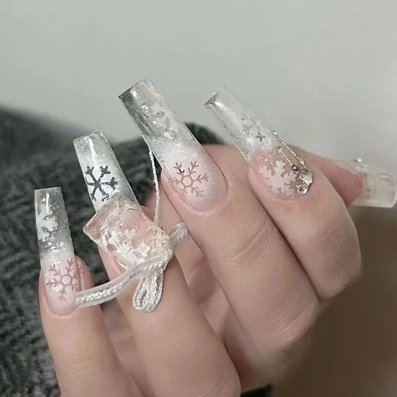 2 ورقة مسمار الفن البخاخة الإستنسل للأظافر الثلج جوفاء قابلة لإعادة الاستخدام مسمار الوشم قالب صالون مانيكير العرض