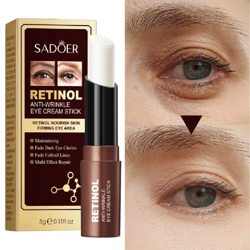 Retinol Anti-Wrinkle Eye Cream Stick  Reduce Fine Lines  Removing Dark Circles  Lifting  Firming Serum  Multi-Restore  Eye Care