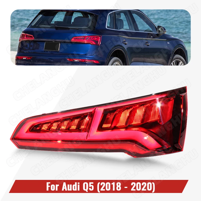 1Pc Right Side Tail Rear Lamp Light For Audi Q5 2018 2019 2020 European Version Car Brake Lamp Turn Taillight OEM 80A945094B