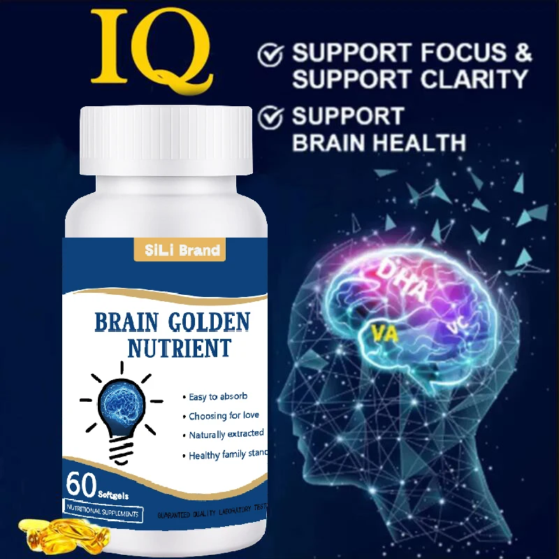 Brain Supplement - Nootropic Brain Booster for Focus, Clarity, Improved Memory & Mood -Support for Concentration & Brain Fog