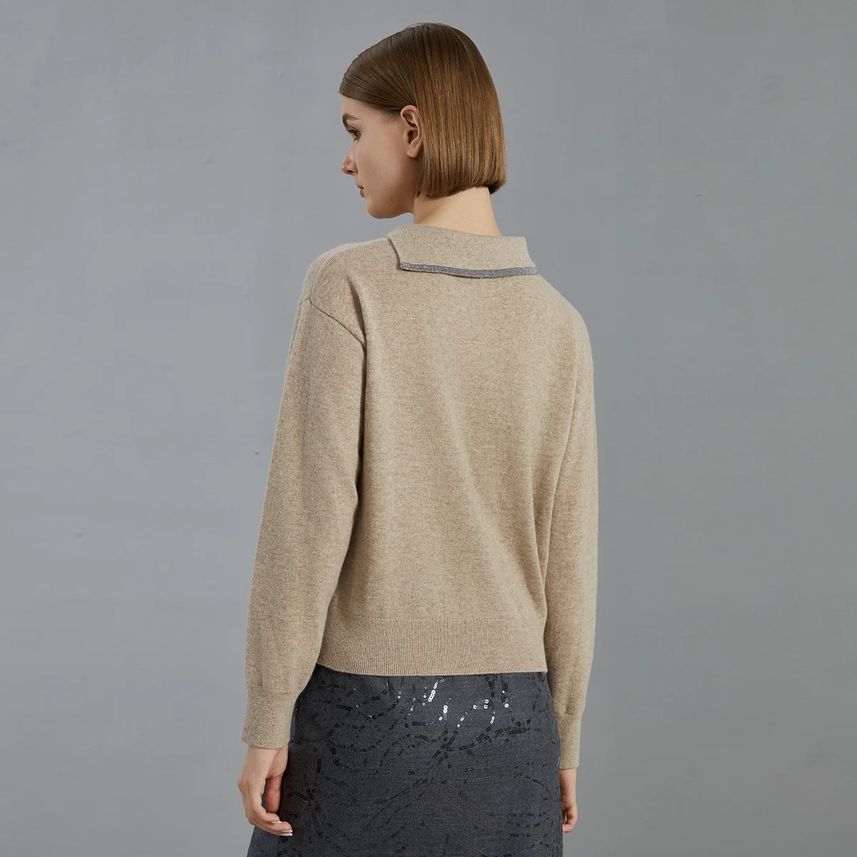 BC777 High Quality Luxury Women\'s Design Sense elegant 100% Cashmere Sweater Winter Women\'s Clothing