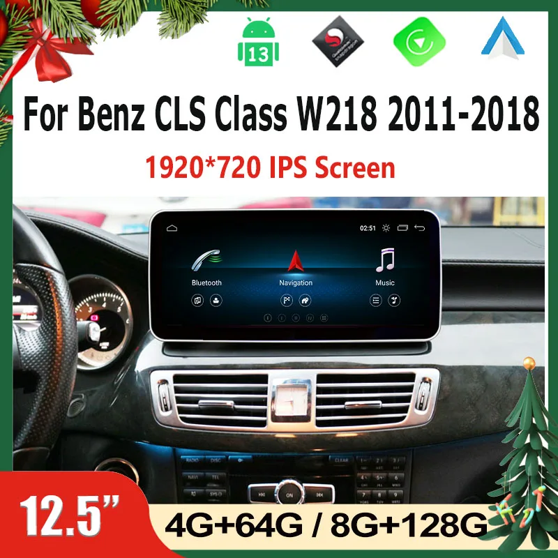 

Snapdragon 665 8 Core Android 13 Carplay Car Video Player GPS Navigation Multimedia Screen For Mercedes Benz CLS W218 X218 C218