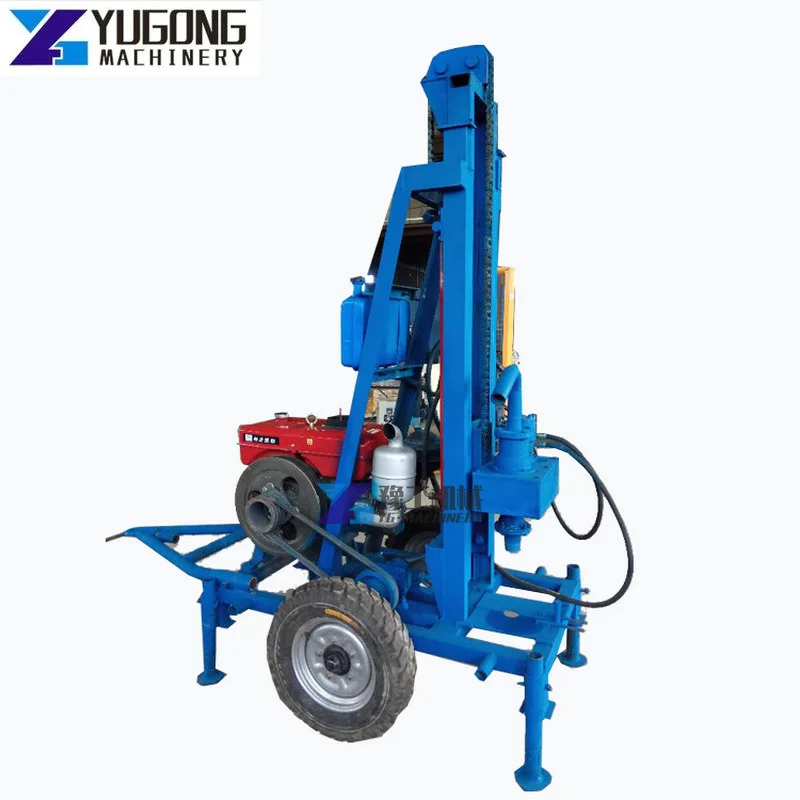 Portable Hydraulic System Deep Water Well Drilling Rigs Machine Borehole Pneumatic Water Drilling Rig Rotary Drilling Rig