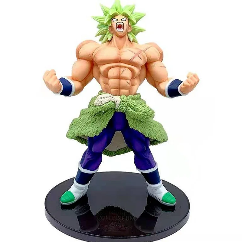 Bandai Genuine Dragon Ball Anime Figure Broli BWFC Action Figure Dolls Toys for Boys Girls Kids Christmas Gift Collectible Model