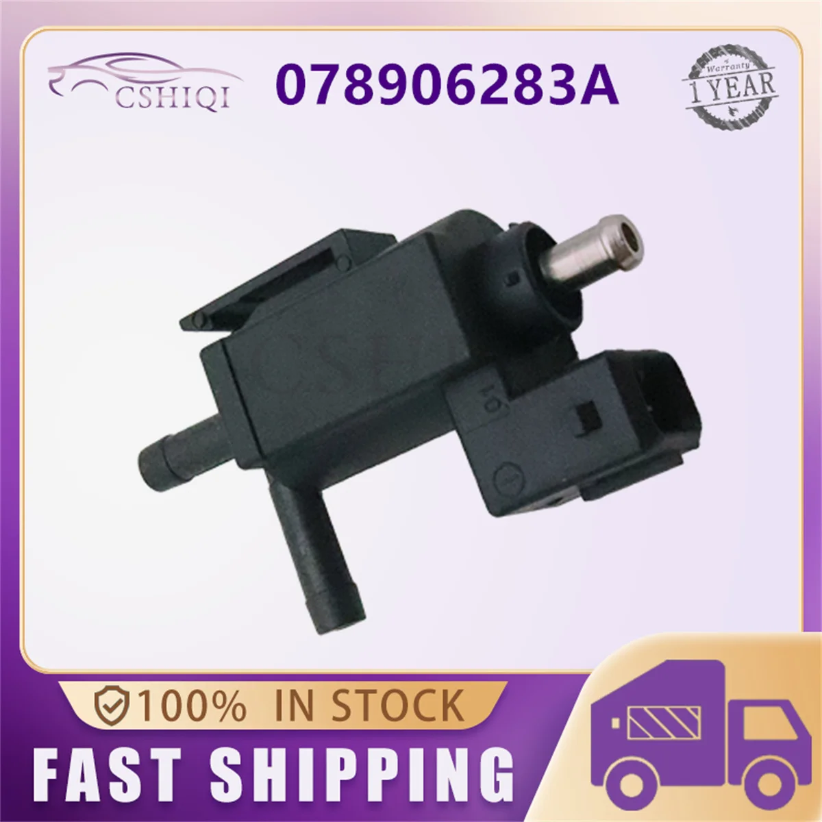 

078906283A Turbo Boost Pressure Solenoid Valve For Volkswagen VW Jetta Golf Audi A6 S4 TT Porsche 911 Panamera Auto Parts