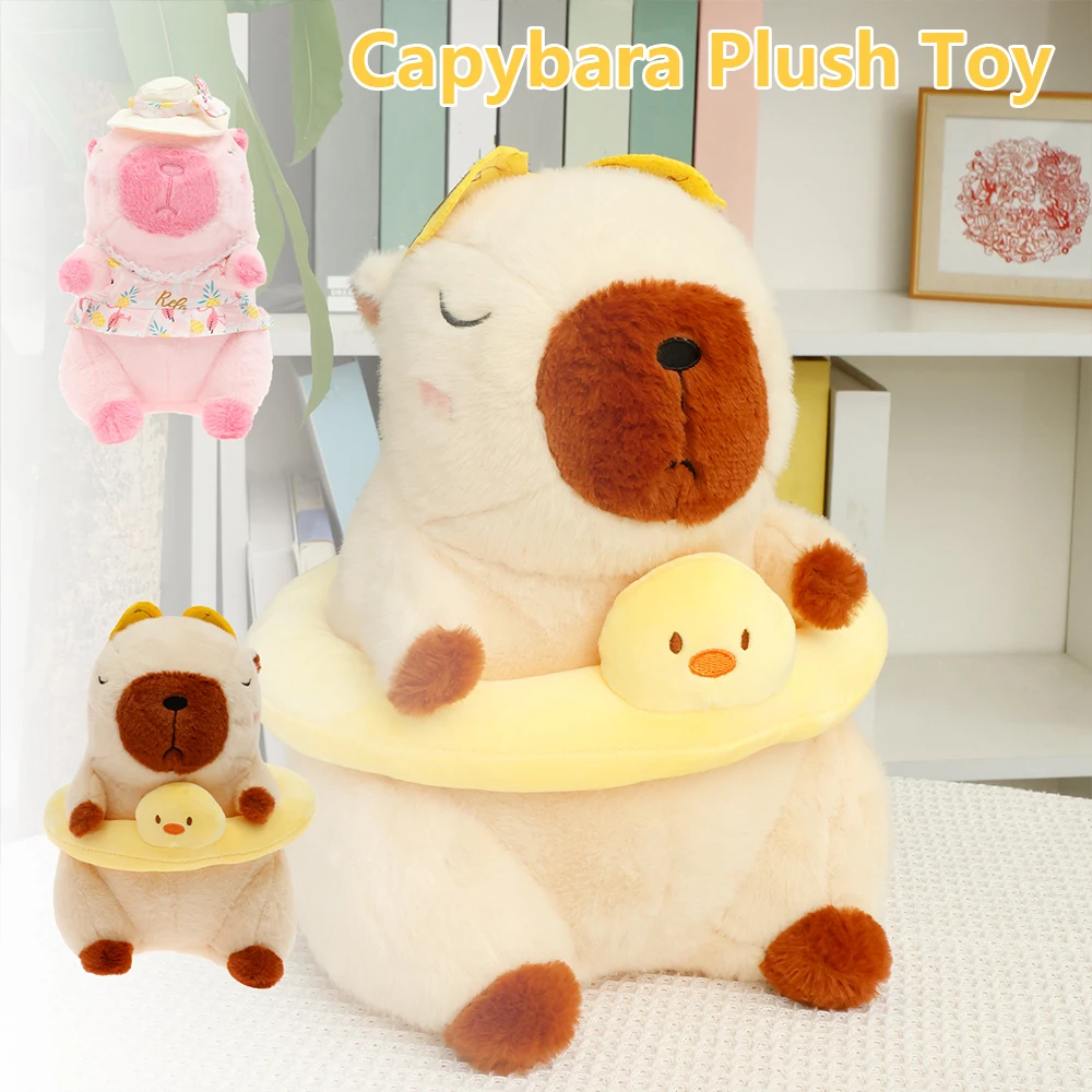 30cm Capybara Plush Toy Adorable and Cute Water Pig Plush Toy Multipurpose Home Decoration Animal Pillow for Kids Boy Girl Adult