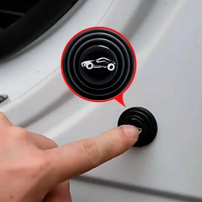 Tampon inconnu acoustique anti-collision de porte de voiture, pare-chocs de bord de porte en silicone, autocollant de joint en caoutchouc automatique universel