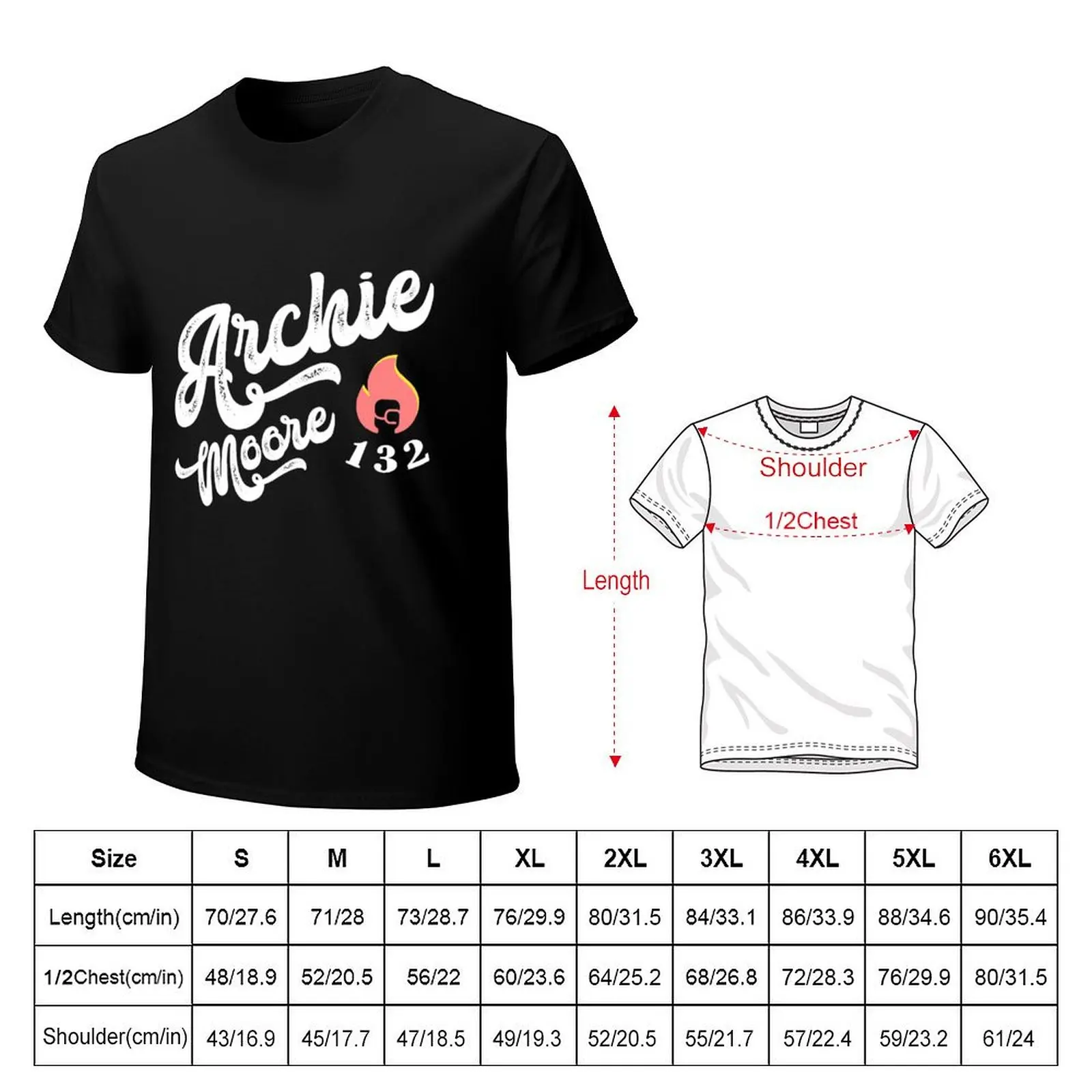 Archie Moore 132 KOs T-Shirt Casual Daily Outfit T-Shirt